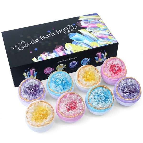 Christmas Fizz Bauble Colorful Rainbow Fizzy Bath Bombs Gift Set