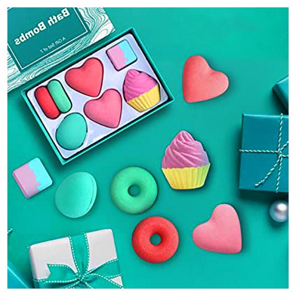 6 Piece Handmade Cupcake Bath Bombs Bath Bomb Set
