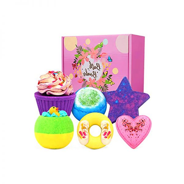 6 Piece Handmade Cupcake Bath Bombs Bath Bomb Set