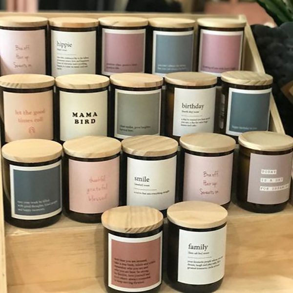 Very Big Scented Candles Ceramic Candle Rose Scent