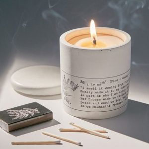 Scented Candle With Wood Luxury Scented Candle Concrete
