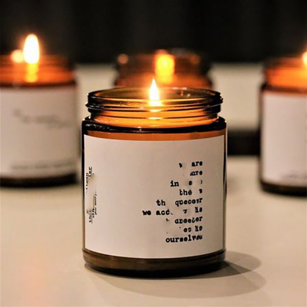 Aromatherapy Candle Creative Glass Holder Soy Scented Candle Box