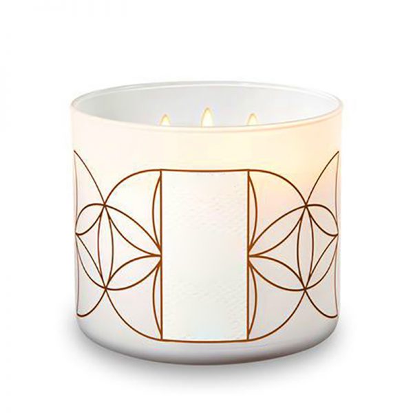 Custom Label Crystal Scented Tea Light Candles Ceramic Scented