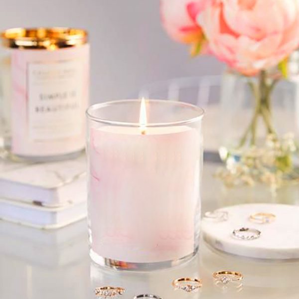 Amber Empty 200Ml 300Ml Scented Glass Candle Jar Scented Candles