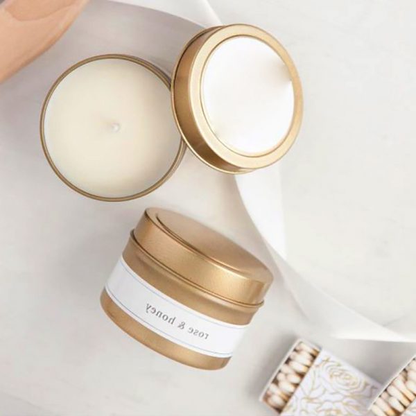 Jasmine Scented Candle Scented Candles With Tin Cans