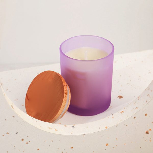 Candle Scent Free Shipping Luxury Glass Jar Wooden Wick Home