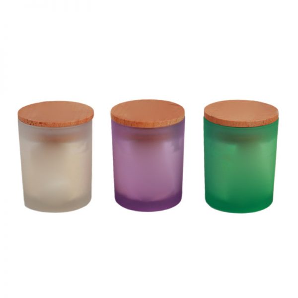 Candle Scent Free Shipping Luxury Glass Jar Wooden Wick Home