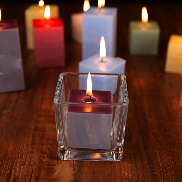 Candles Scented Luxury Wood Square Scented Candles