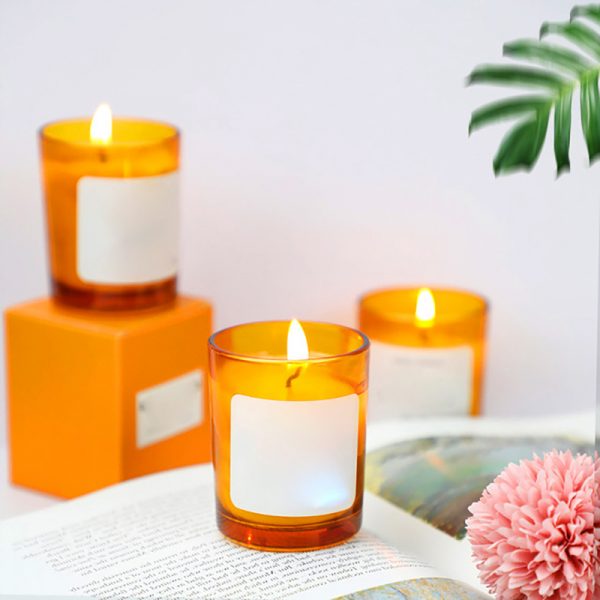 Large Candles Private Label Scented Glass Candle Aromatherapy