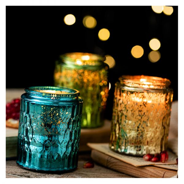 Candle Aromatherapy Box Amber Glass Jar Scented Candles