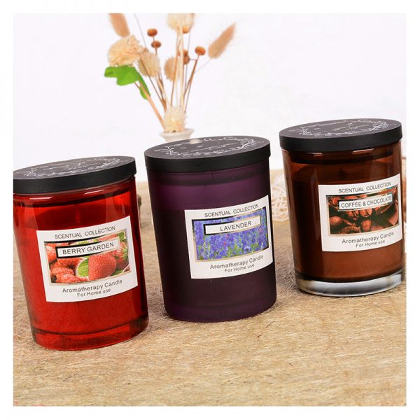 Candle Set Private Label Scented Aromatherapy Candle Gift Set With Lid