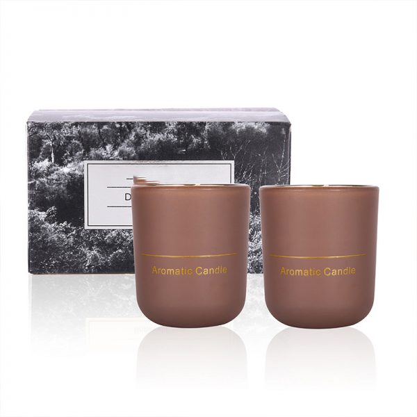 Square Scented Custom Candle Glass Jar Rose Scented Candles