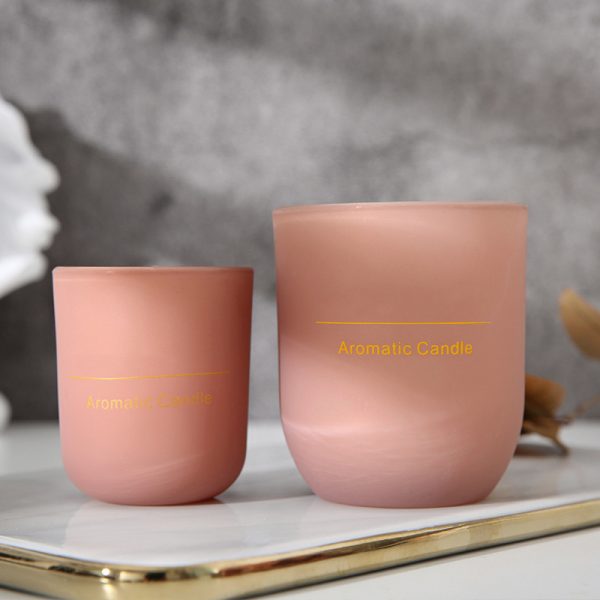 Square Scented Custom Candle Glass Jar Rose Scented Candles