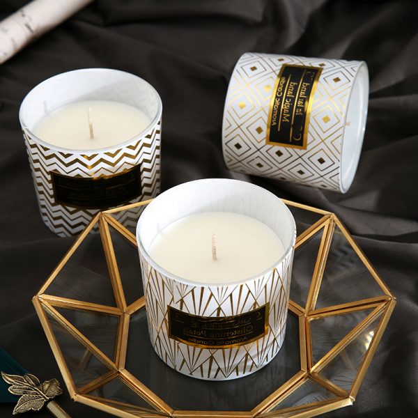 Scented Candles Custom Luxury Scented Candles Aluminum White