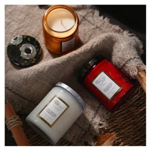 Custom Made Scent Candle Relief Scented Candle Handmade Columnar