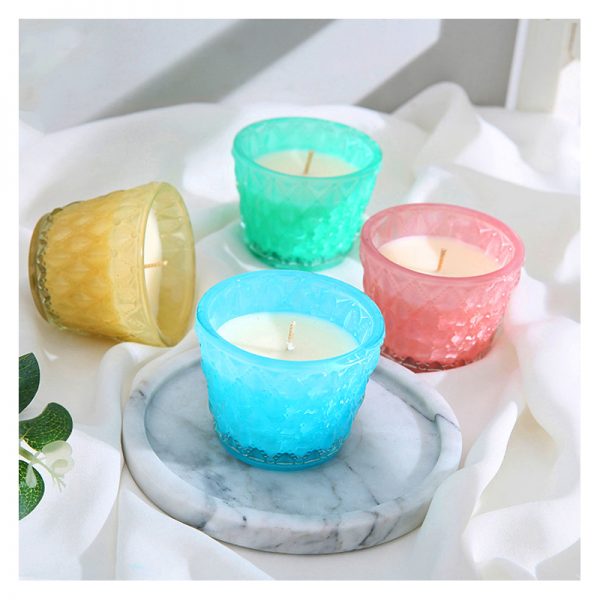 Scented Candle Leather Gift Set Luxury Soybean Wax Candles Scented
